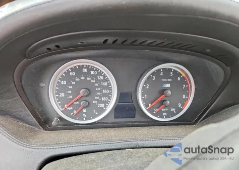 2007 BMW M6 z USA, uszkodzony, nr VIN WBSEH93557B798299